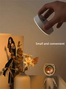 1 个 USB 充电 LED 夜灯，LED 橱柜灯，具有 3 种颜色模式，可调节亮度和按钮控制，适用于卧室、衣柜和走廊 - 白色 - 查看 3