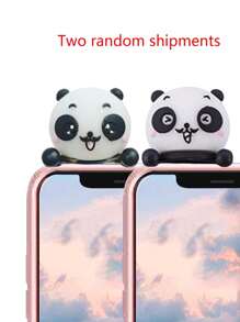 3D Standing Panda Design Mobile Phone Case, Compatible With Iphone 16, 15, 14, 13, 12, 11 Pro Max, S24U, S23U, A55, A54, A35, Full Coverage Soft Shell Waterproof Shockproof Anti-Fall Scratch Resistant - Pink - View 6