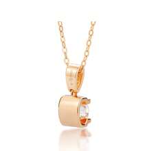 Dây chuyền kim cương Moissanite 1 mảnh cho phụ nữ Mặt dây chuyền kim cương nhân tạo 1CT-3CT Dây chuyền bạc Sterling S925 mạ vàng trắng 18K Vòng eo nhỏ Mặt dây chuyền Moissanite tròn Dây chuyền bạc/vàng hồng Quà tặng cho mẹ Mẹ Vợ Bạn gái Trang sức kim cương Moissanite - Hoa hồng vàng - Xem 3