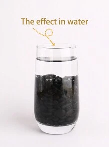 1pcs300/500/800g Decorative Pebbles, Black Polished Stones, Succulent Plants, Potted Plants, Green Plants, Small Stones, Flower Vases, Fillers, Balcony Fish Tanks, Landscaping, Rain Flower Stones