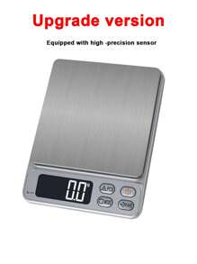 1PC Multi-Purpose Kitchen Food Digital Scale, Small Stainless Steel Coffee Kitchen Scale, 3kg Libra Type Kitchen Scale, Convertible Multiple GGNCFTFL . Oz LB: Oz, Mini-Food Scale, Professional Electronic Jewellery Scale, Backlit Liquid Crystal Display, For Home Cooking Scales, Travel, Food, (No Battery)