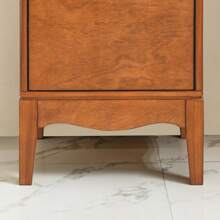 Modern Bathroom Floor Cabinet &Linen Cabinet With Adjustable Shelves,Antique Brass(14.5"*12.6"*35.7")