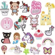 Patch thermocollant 20 pièces, patch thermocollant lapin pour enfants, patch à coudre licorne, pour vêtements enfants et adultes, chapeaux, jeans