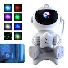 Astronaut Galaxy Projector Nebula Ceiling Galaxy Light Projector Bluetooth USB Valentine's Day Gift For Boyfriend/Girlfriend - White - View 1