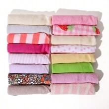 8pcs Baby Washcloths Soft Face Towels, Infant Bath Towel Feeding Saliva Towel Burp Cloth Bib Handkerchief Baby Shower Gift-Random Pattern(Random Color) - Random Color - View 8
