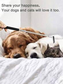 Portable Retractable Metal Back Scratcher - Instant Itch Relief, Extendable & Portable,Metal Stainless Steel Extendable Back Scraper Scrapping & Massaging Tool Suitable For Adults, Elders, Pets, Gift Giving