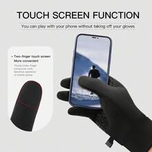 Vilico 1 Pair Of Black, Blue, Red, Gray, Green Sports Outdoor Running Men'S Winter Warm Knitted Touch Screen Cycling Gloves Women'S Autumn And Winter Thin Style Velvet Gloves - Multicolor - View 5