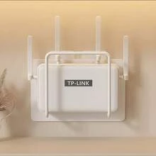 Easy-Install No-Drill Wall Mount Router Holder - Sleek White Cast Iron, Space-Saving Shelf For Living Room & More, Router Stand, Wall-Mounted, Shelf, WiFi, Shelves,Travel,Suitcase,Travel Bag,Travel,Travel Essentials,Holiday Essentials,Stationery Storage Boxes,Colored Pencil Holder,Travel Organiser Bag,Makeup Bag - Multicolor - View 3