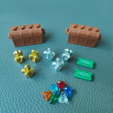 Set de construcción de joyas con lingotes de oro, billetes falsos de dólar y moneda, regalo perfecto para aficionados como vacaciones.