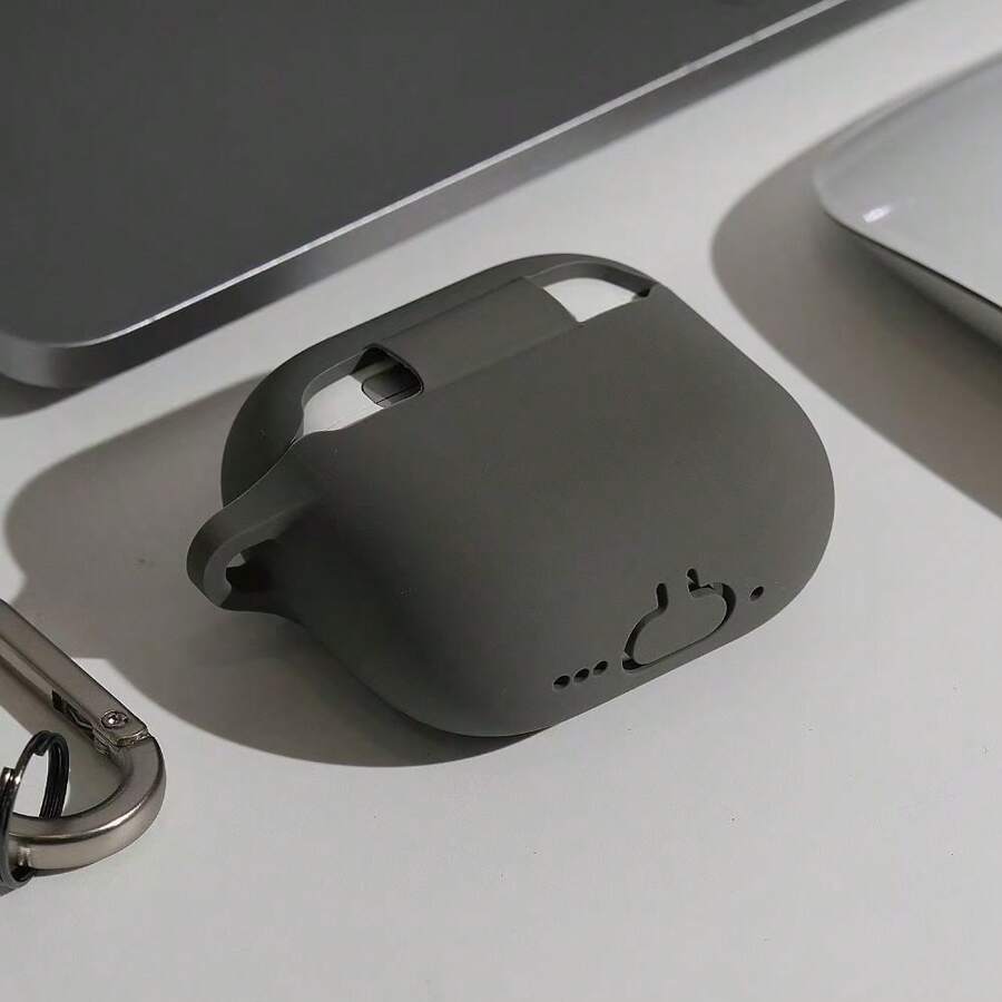 Compatible With Apple AirPods S4 Headphone Protective Case AirPods 4 Protective Case Pro2 All Inclusive S4 Headphone Pods3 Liquid Silicone Case Soft Shell 4th Generation AirPods Pro 4th Generation Headphone Case Soft Shell - Burgundy - View 1