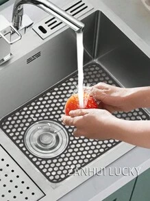 厨房水槽保护垫、水槽垫、不锈钢水槽底部网格硅胶厨房水槽垫、耐热垫 - 彩色 - 查看 2