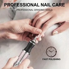 12合1电动指甲钻套装，多功能指甲打磨机，USB充电式 - 适用于厚指甲，专业4速电动指甲锉，指甲抛光和塑形工具，美甲工具，女性馈赠佳品，价格合理，品质优良 - 黑色 - 查看 4