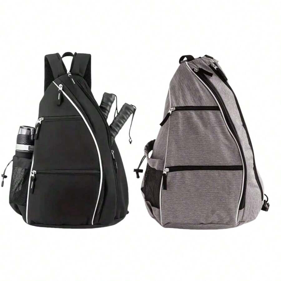 1PC Classic Pickleball Bags - Pickleball Bags For Both Women And Men, Travel Pickleball Racket Cases, Pickleball Bags For Pickleball Rackets And Tennis Rackets, Portable Pickleball Sling Bags. - Multicolor - View 1