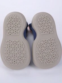 1 Pair Children's Non-Slip Silicone Soft Bottom Indoor Baby Walking Shoes, Cute Cartoon Animal Design, Breathable Infant Socks - Blue - View 8