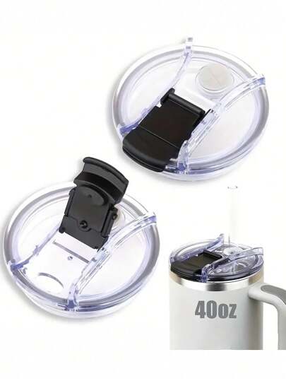 1 nắp chống rò rỉ cho cốc 40/30oz đa năng, nắp chống tràn lật lên, nắp thay thế chống tràn cho cốc, chống bắn tung tóe, chống bụi cho nhà hàng/quán cà phê, đồ dùng cho ngày tựu trường