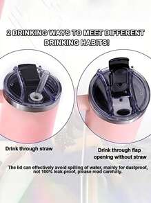 1pc Universal 40/30oz Tumbler Leak-Proof Lid,Flip-Up Spill-Proof Lid,Mug Spill Proof Replacement Lid,Splash-Proof, Dust-Proof For Restaurants/Cafes, Back To School Supplies