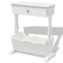 Magazine Rack - White - View 3