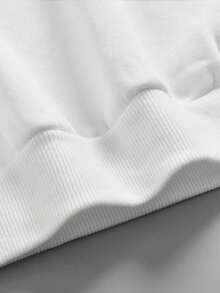 女士纯色长袖口袋休闲连帽衫，配小熊英文图案