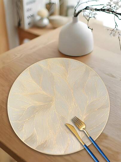 1/4/6 件套花卉装饰餐垫、婚礼派对餐桌装饰、情人节餐垫