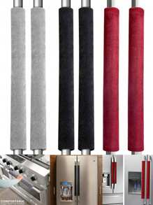 1/2pcs Refrigerator Door Handle Cover, Kitchen Appliance Decor, Anti-Skid Protector Gloves, For Fridge Microwave Oven Door Knob , CoversNon-Slip Anti-Oil Warm Refrigerator Door Handle Gloves, Refrigerator Oven Handle Protective Cover, Handle Gloves