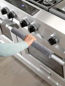 1/2pcs Refrigerator Door Handle Cover, Kitchen Appliance Decor, Anti-Skid Protector Gloves, For Fridge Microwave Oven Door Knob , CoversNon-Slip Anti-Oil Warm Refrigerator Door Handle Gloves, Refrigerator Oven Handle Protective Cover, Handle Gloves