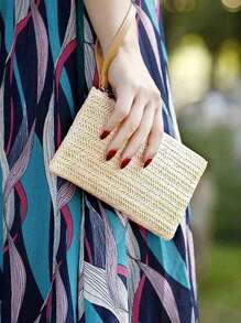 1 件女士草编手拿包波西米亚夏季海滩草编钱包拉链腕带钱包，适合任何场合，如工作、商务、约会、日常和旅行，是送给情侣、家人和朋友的精美礼物，无论他们是在旅行、日常生活中还是其他场合。, 引人注目的夏季沙滩包, 女士夏季草编沙滩包, 最热门的女士沙滩包, 时尚夏季度假包, 海滩必备女士度假和度假包, 最新度假包