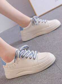 Women's White Shoes 2025 New Spring/Summer Version, Korean Style Versatile Casual Ins Minimalist Ladies Shoes, Student Thick-Sole Sneakers, Increased Height Thick-Sole Casual Shoes, Female Shoes, Women's Sports Shoes, Red Loafers, Burgundy Flat Shoes, Blue Shoes, Ladies Tennis Shoes, Pink Bow Heart Woven Shoes, Solid Color Fashion Women's Shoes, Cute Bohemian Holiday Style