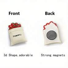 3/8/16/24pcs, Refrigerator Magnets, Simulation Food Fridge Magnets, Cute Decorative Magnets, Personalized Fridge Magnet For Kitchen Office Whiteboard Locker Cabinet And Dishwasher, Kitchen Decoration, Home Decoration, Mother's Day Gifts Birthday