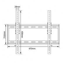 TV Wall Bracket Mount TILT For 26 32 40 50 55 Upto 63 Inch Flat LCD LED QLED TVs - Black - View 7