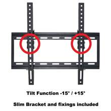 TV Wall Bracket Mount TILT For 26 32 40 50 55 Upto 63 Inch Flat LCD LED QLED TVs - Black - View 2