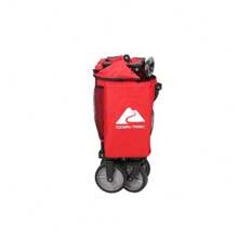 Ozark Trail Camping Utility Wagon With Tailgate & Extension Handle, Red, Polyester, 21.6" Height - 1 - 查看 6