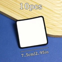 Parches de tela (de planchar), 10 formas de parches en blanco para sublimación, accesorios de ropa, apliques DIY, parches para coser y reparar para manualidades DIY, ropa, chaquetas, vaqueros, vestidos, bolsas, mochilas, sombreros, decoraciones, regalos del Día de San Valentín - Multicolor - Ver 24
