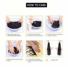 Passion Twist Crochet Hair 14/22Inch 1/4/7 Packs Water Wave Crochet Hair For -Long Bohemian Braiding Hair Extensions - Multicolor - View 9