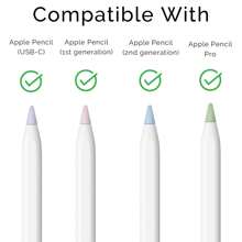 8 Pack Colorful Replacement Tips Compatible With Apple Pencil 2nd Generation, Apple Pencil 1st Generation, Apple Pencil Pro & Apple Pencil USB-C Pen Like Nibs - Multicolor - View 2