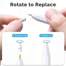 8 Pack Colorful Replacement Tips Compatible With Apple Pencil 2nd Generation, Apple Pencil 1st Generation, Apple Pencil Pro & Apple Pencil USB-C Pen Like Nibs - Multicolor - View 6