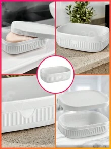 Soap Dish Soap Holder Bathroom Sink Bathroom With Lid Bathroom Lavatory Modern Luxury Glamour - 深灰色 - 查看 5