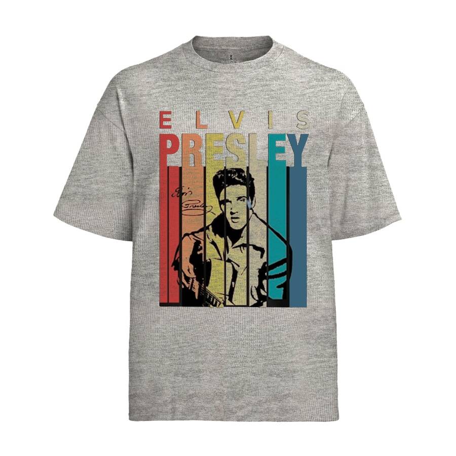 Camiseta Graphic Tee Tshirt Elviis Presley - Cinza - Visão 1