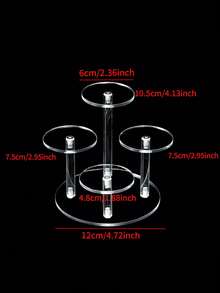 1 chiếc kệ nhiều tầng bằng Acrylic trong suốt đựng nước hoa, mỹ phẩm, đồ sưu tầm dạng hộp, giá để đồ đa năng - Trong sáng - Xem 19