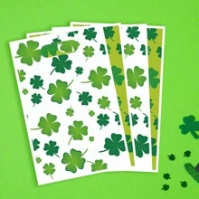 10pcs/20pcs Four-Leaf Clover Gift Packaging Bags, Birthday Gift Tote Bags, Festival Themed Decorations, St. Patrick's Day Decors, Party Supplies