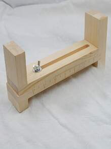 1 件木制手工花边编织机，DIY 手链编织工具 - 棕色 - 查看 4