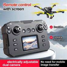 Multi-Function Drone Screen Control K15 Upgraded Electric Tunable Dual Camera Foldable Flying Toy, Remote Control Quadcopter Mini Drone With Brushless Motor And Memory Card, 3D Flip, Obstacle Avoidance, Headless Mode, Altitude Hold, Drone, One-Click Take-Off/Landing, Zero-Base Beginner Gift Party Birthday Halloween Christmas Holiday Gift