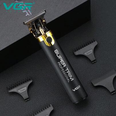 VGR 理发器专业电动金属理发器便携式无绳毛发修剪器理发器 V-082