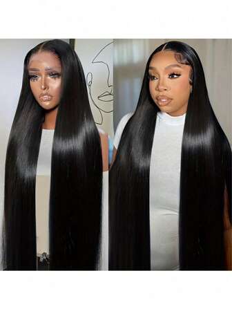 6-36Inch Discount Dia Long Straight Human Hair Wigs 13x4 Lace Frontal Wig For Women Hair Lace Front Wigs Pre Plucked Glueless Human Hair Wig Glueless Baby Hair Transparent Lace Front Wig For Women Natural Look 13x4 Wigs Transparent Lace Front Wigs Human Hair,Straight Human Hair Lace Front Wigs,Pre Plucked For Women Christmas Decorations, Christmas Gifts For Women Lace Front Wigs Human Hair Suitable As Women's Gift(Bob Wigs 6-16 Inch)