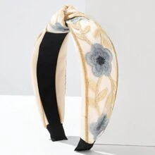 1 Peça Headband de Renda de Poliéster, Estilo Boêmio, Faixa de Cabelo, Tiara de Cabelo