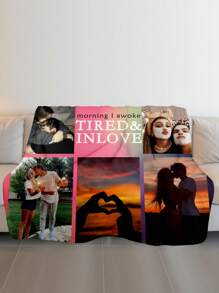 1pc Customized Photo Blanket , Personalized Photo Blanket , Personalized Photo Memory Blanket, Blanket Use For Bedding/Sofa/Indoor/Outdoor, Customized Christmas Gifts ,Friend Gift, Children Gift ,Family Gift, Birthday Gifts, Wedding Gifts, Gift For Friend, Gift For Her,Gift For Girlfriend, Gift For Mom/Dad