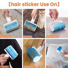 BVEOYPET 1 Dụng cụ loại bỏ lông thú cưng & con lăn xơ vải, Dụng cụ loại bỏ lông chó cho ghế sofa, Con lăn xơ vải tái sử dụng cho lông thú cưng siêu dính, Dụng cụ cào thảm di động, Gia dụng - Nhiều màu - Xem 6