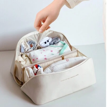 Gấp lại Gối Du lịch Cái túi Đối với Em bé Chảy nước dải , Quần áo , Phụ kiện Lưu trữ , Túi mẹ