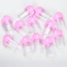 12pcs Box Ornament Container Transparent Candy Holders Clear Boxes Clear Container Pink Candy Stand Popsicle - Multicolor - View 6