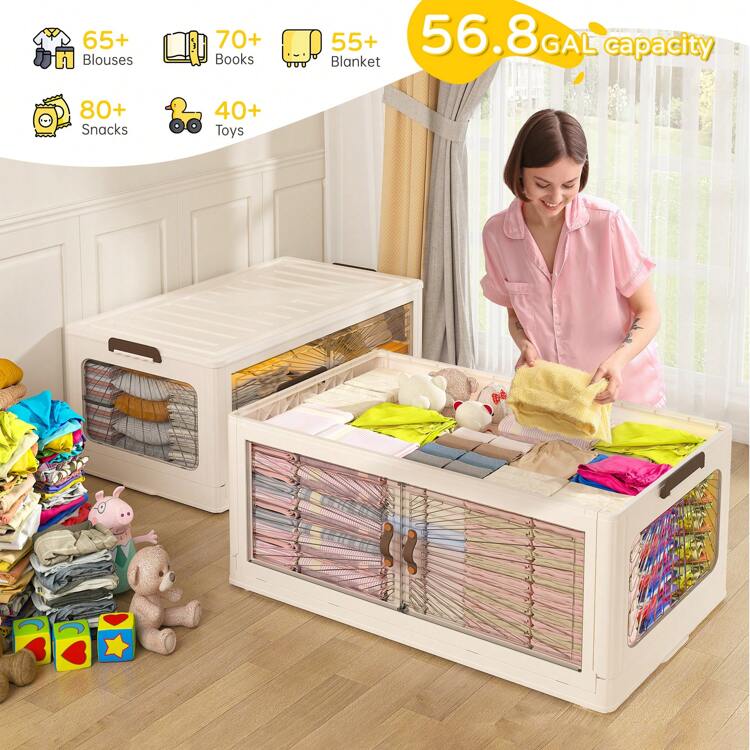 REIBII 29-140GAL 带盖可堆叠储物箱，带轮子和把手的可堆叠储物箱，可折叠衣柜整理器和储物箱，圣诞装饰，感恩节装饰卧室，整理器，整理器，家庭储物，女式白色 T 恤，女式黑色裤子，女士冬装，连衣裙，女士冬装，优雅女装，女士白衬衫，长袖，女士白色连体裤，女士春季连衣裙，女士春季服装，春季，春季服装，极简主义，夏季上衣 - 2層 - 查看 4