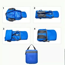 NetHong Foldable Backpack Adjustable Waterproof Hiking Rucksack Handy Small Camp Daypack - Multicolor - View 6